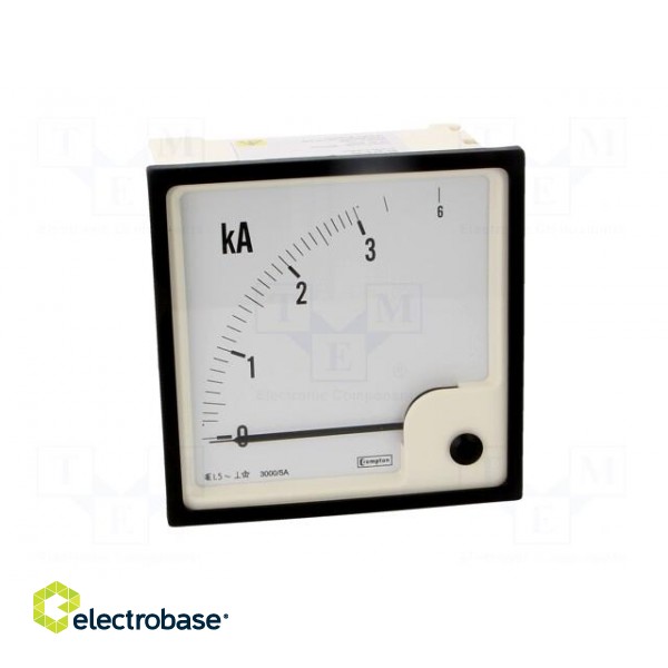 Ammeter | on panel | I AC: 0÷3kA,6kA | True RMS | Class: 1.5 | 50÷60Hz image 10