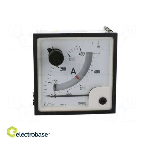 Amperometer | analogue | mounting | on panel | Class: 1,5 | 96x96mm image 10