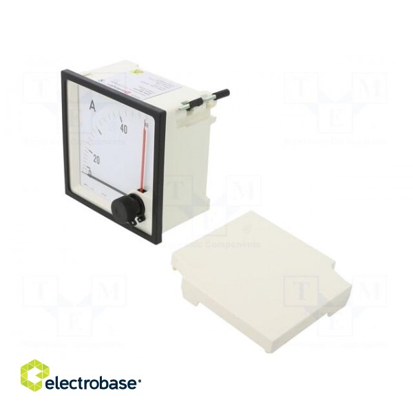 Amperometer | analogue | mounting | on panel | I AC: 0/40÷48A | Class: 3 фото 1