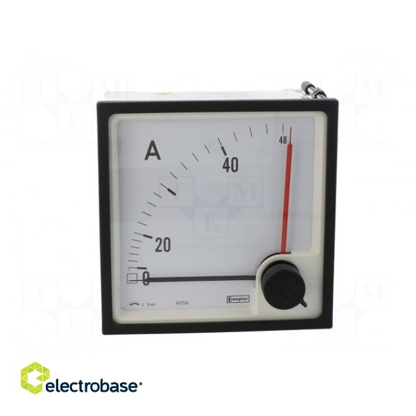 Amperometer | analogue | mounting | on panel | I AC: 0/40÷48A | Class: 3 image 10