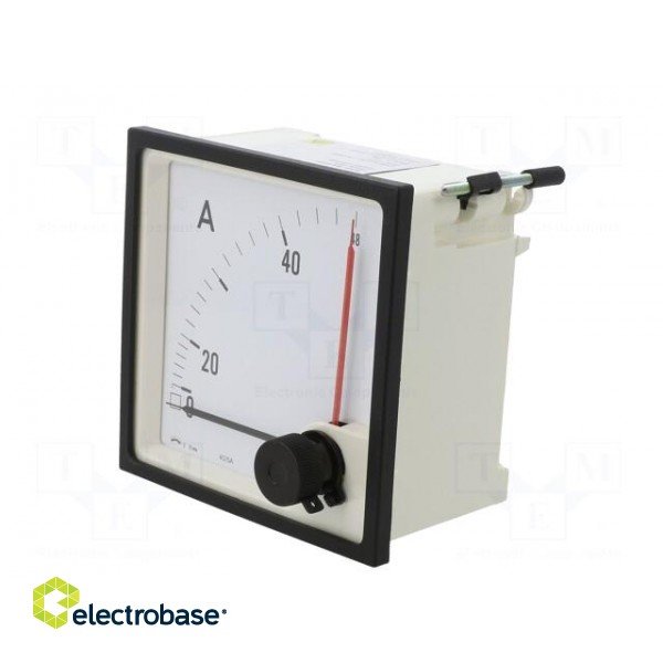 Amperometer | analogue | mounting | on panel | I AC: 0/40÷48A | Class: 3 image 3