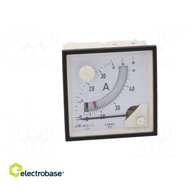 Ammeter | on panel | I AC: 0÷40A | Features: working position 90° фото 10