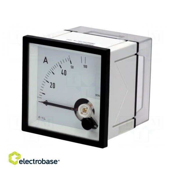 Amperometer | analogue | mounting | on panel | I AC: 0÷50/100A image 1