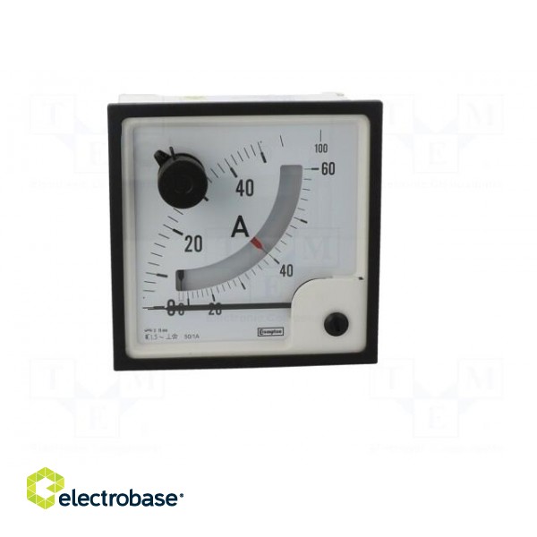 Amperometer | analogue | mounting | on panel | Class: 1,5 | 96x96mm image 10