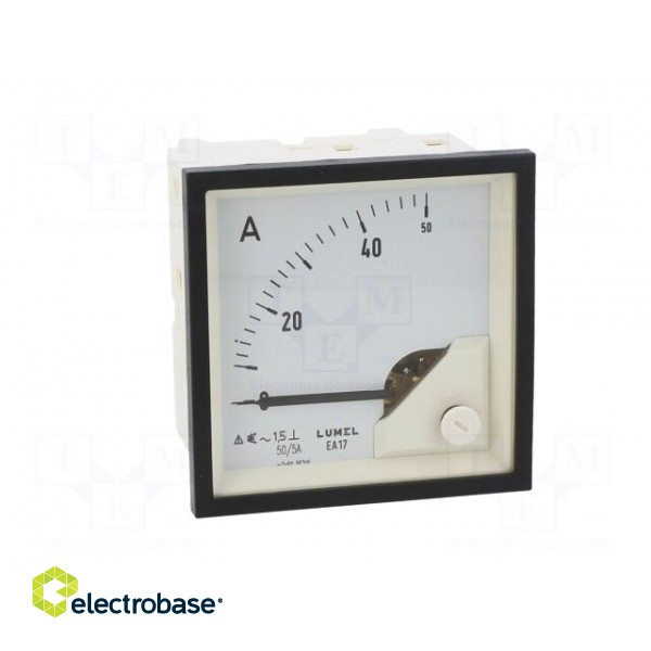 Ammeter | on panel | I AC: 0÷50A | True RMS | Class: 1.5 | 40÷72Hz | 600V image 10