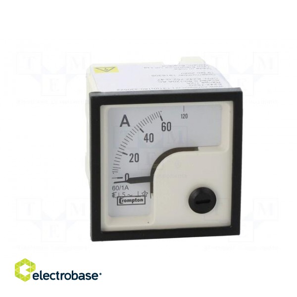 Amperometer | analogue | mounting | on panel | I AC: 0/60÷120A фото 10