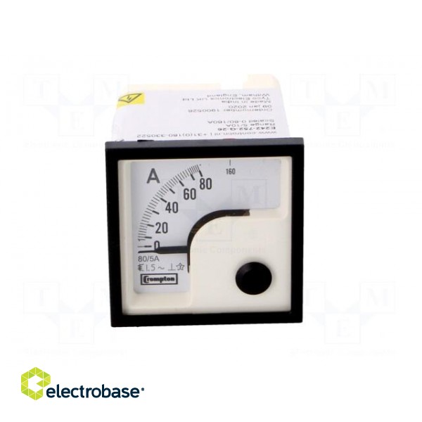Amperometer | analogue | mounting | on panel | I AC: 0/80÷160A фото 10