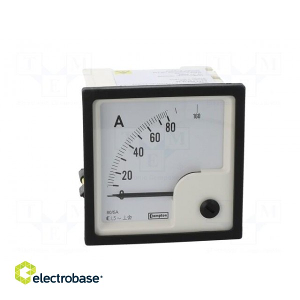 Ammeter | on panel | I AC: 0÷80A,160A | True RMS | Class: 1.5 | 50÷60Hz image 10