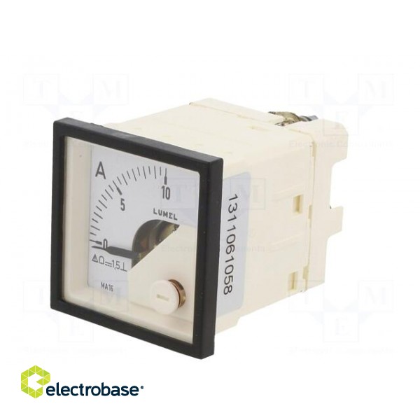 Amperometer | analogue | mounting | on panel | I DC: 0÷10A | Class: 1,5 image 3