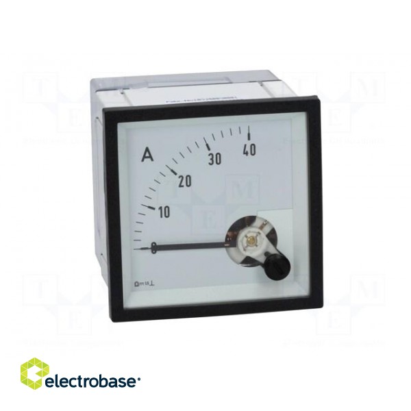 Amperometer | analogue | mounting | on panel | I DC: 0÷40A | Class: 1,5 paveikslėlis 9