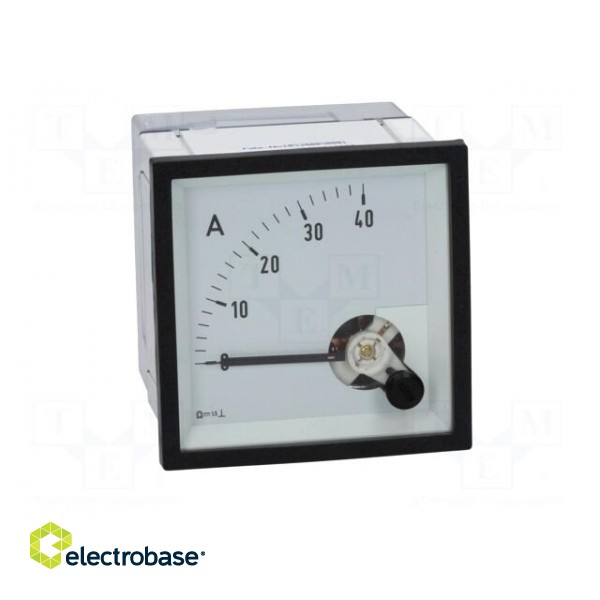 Amperometer | analogue | mounting | on panel | I DC: 0÷40A | Class: 1,5 image 9