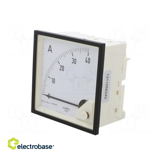 Amperometer | analogue | mounting | on panel | I DC: 0÷40A | Class: 1,5 image 3