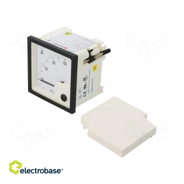 Amperometer | analogue | mounting | on panel | I DC: 0÷60A | Class: 1,5 image 1