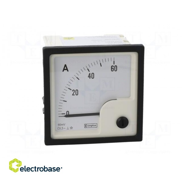 Amperometer | analogue | mounting | on panel | I DC: 0÷60A | Class: 1,5 image 10
