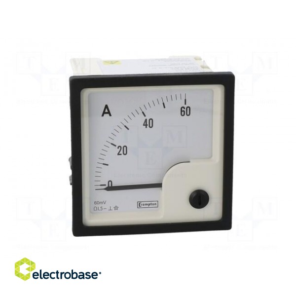 Amperometer | analogue | mounting | on panel | I DC: 0÷60A | Class: 1,5 фото 10