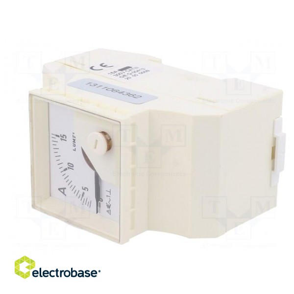 Ammeter | for DIN rail mounting | I AC: 0÷15A | True RMS | Class: 1.5 image 3
