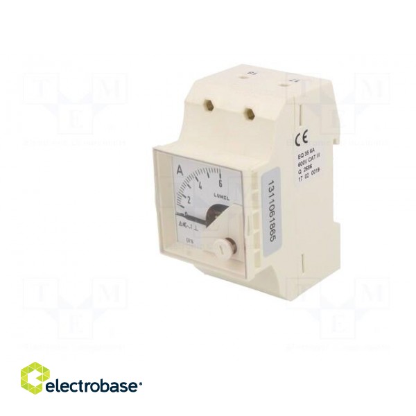 Ammeter | for DIN rail mounting | I AC: 0÷6A | True RMS | Class: 1.5 image 3