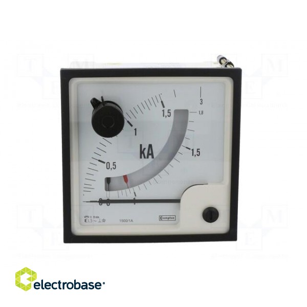 Amperometer | analogue | mounting | on panel | Class: 1,5 | 96x96mm фото 10