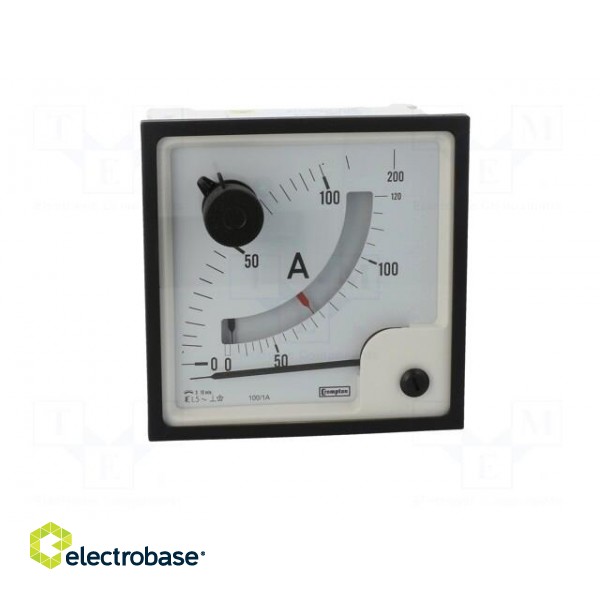 Ammeter | on panel | I AC: 0÷100A,120A,200A | Class: 1.5 | 96x96mm image 10