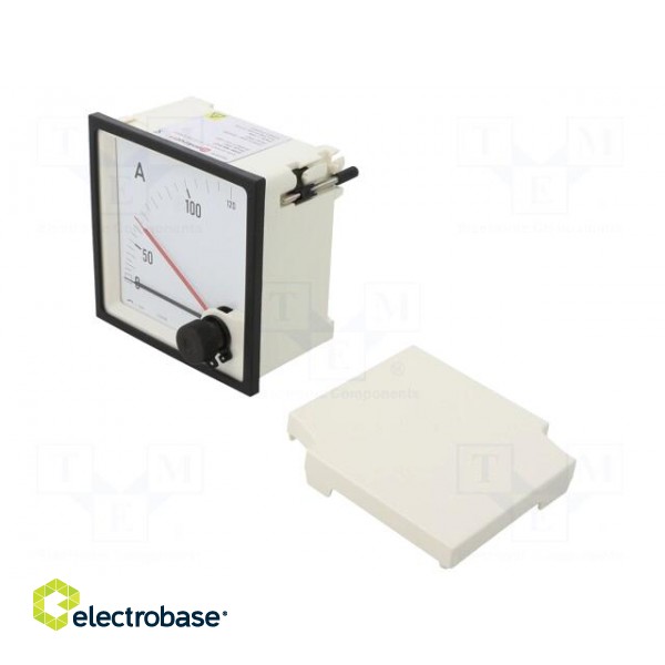 Amperometer | analogue | mounting | on panel | I AC: 0/100÷120A image 1