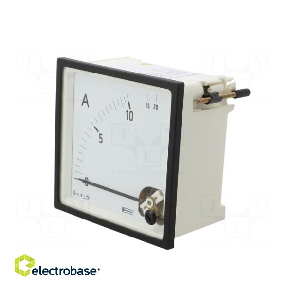 Amperometer | analogue | mounting | on panel | I AC: 0/10÷20A | 50÷60Hz paveikslėlis 3