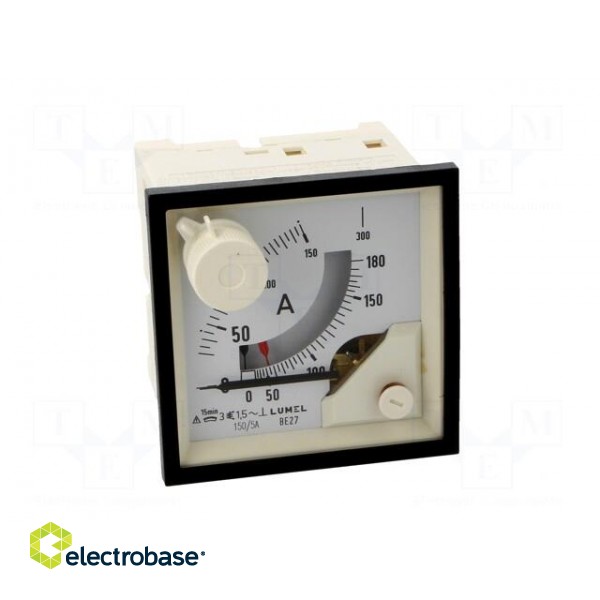 Ammeter | on panel | I AC: 0÷150A | Features: working position 90° фото 10