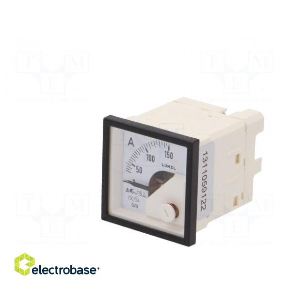 Ammeter | on panel | I AC: 0÷150A | True RMS | Class: 1.5 | 40÷72Hz | 300V paveikslėlis 3