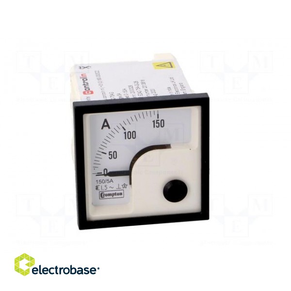 Amperometer | analogue | mounting | on panel | I AC: 0÷150A | True RMS фото 10
