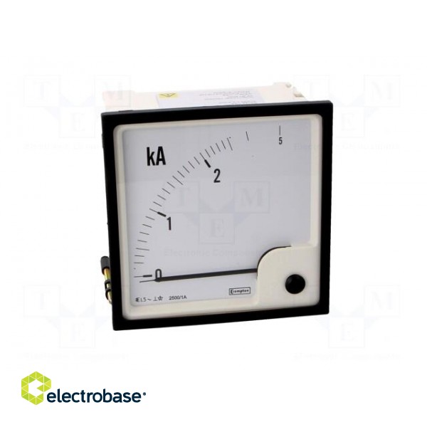 Amperometer | analogue | mounting | on panel | I AC: 0/2,5÷5kA фото 10