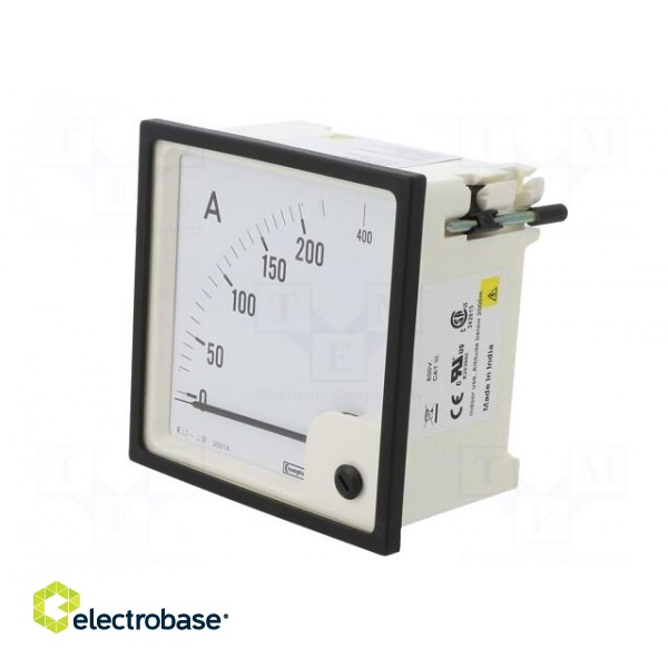 Ammeter | on panel | I AC: 0÷200A,400A | True RMS | Class: 1.5 | 50÷60Hz image 3