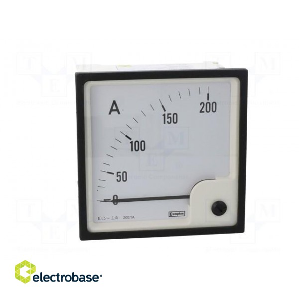 Amperometer | analogue | mounting | on panel | I AC: 0÷200A | True RMS paveikslėlis 10