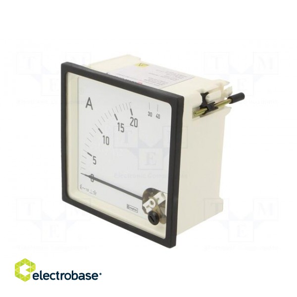 Amperometer | analogue | mounting | on panel | I AC: 0/20÷40A | 50÷60Hz paveikslėlis 3