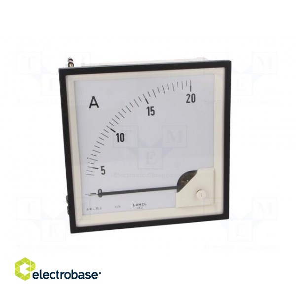 Ammeter | on panel | I AC: 0÷20A | True RMS | Class: 1.5 | 40÷72Hz | 600V image 10