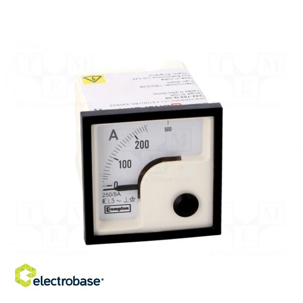 Amperometer | analogue | mounting | on panel | I AC: 0/250÷500A image 10