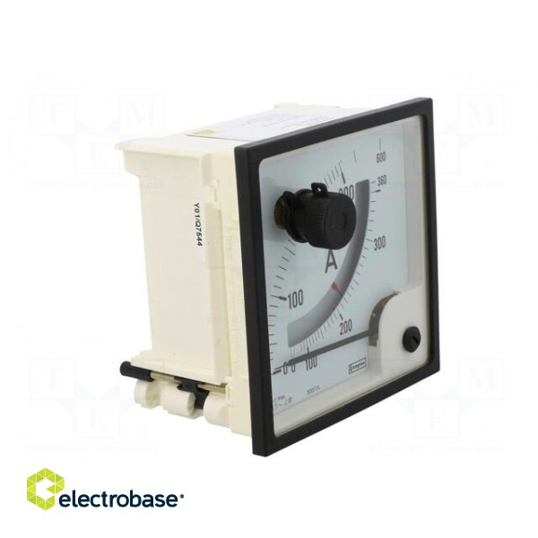Ammeter | on panel | I AC: 0÷300A,360A,600A | Class: 1.5 | 96x96mm image 9