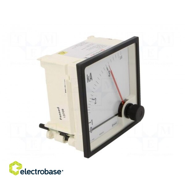Amperometer | analogue | mounting | on panel | I AC: 0/3÷3,6kA paveikslėlis 9