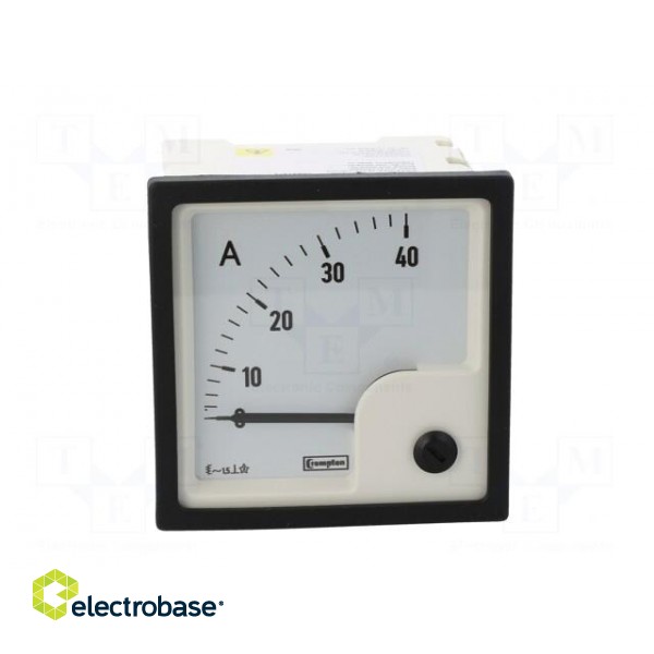 Amperometer | analogue | mounting | on panel | I AC: 0÷40A | True RMS image 10