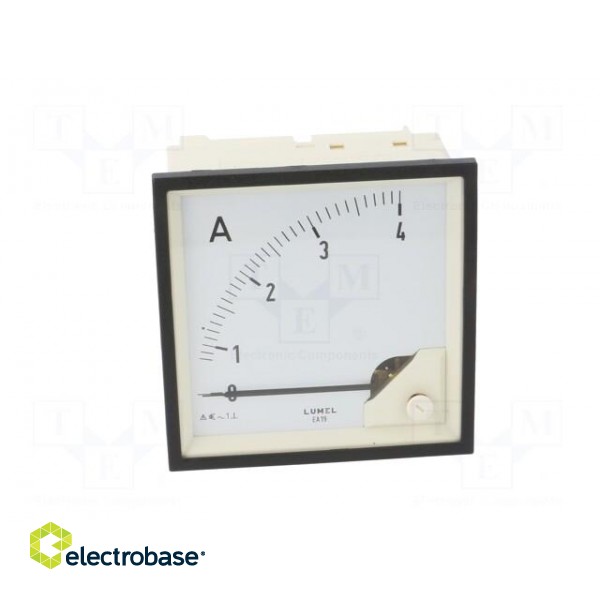 Ammeter | on panel | I AC: 0÷4A | True RMS | Class: 1.5 | 40÷72Hz | 600V image 10