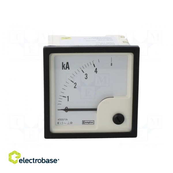 Amperometer | analogue | mounting | on panel | I AC: 0/4÷8kA | True RMS paveikslėlis 10