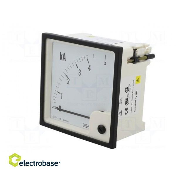 Amperometer | analogue | mounting | on panel | I AC: 0/4÷8kA | True RMS image 3