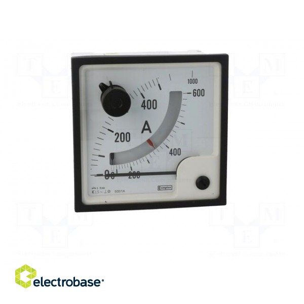 Amperometer | analogue | mounting | on panel | Class: 1,5 | 96x96mm image 10