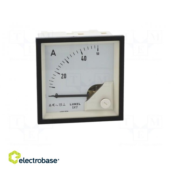Amperometer | analogue | mounting | on panel | I AC: 0÷50A | True RMS paveikslėlis 10