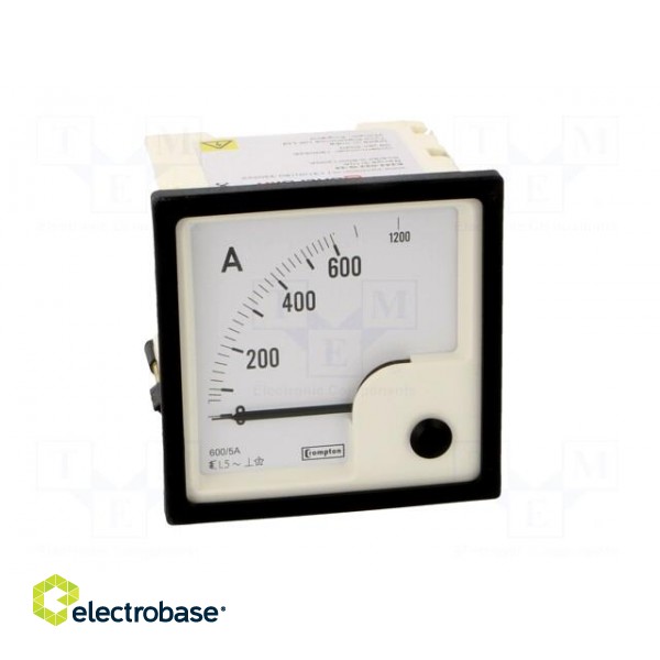 Amperometer | analogue | mounting | on panel | I AC: 0/600÷1200A фото 10