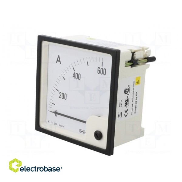 Amperometer | analogue | mounting | on panel | I AC: 0÷600A | True RMS фото 3