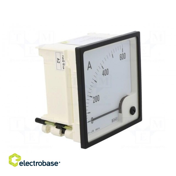Amperometer | analogue | mounting | on panel | I AC: 0÷600A | True RMS paveikslėlis 9