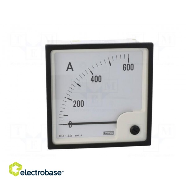 Amperometer | analogue | mounting | on panel | I AC: 0÷600A | True RMS image 10