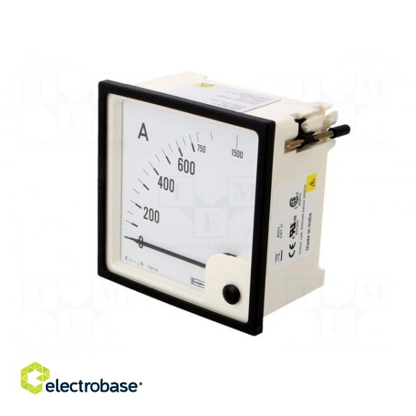 Amperometer | analogue | mounting | on panel | I AC: 0/750÷1500A image 3