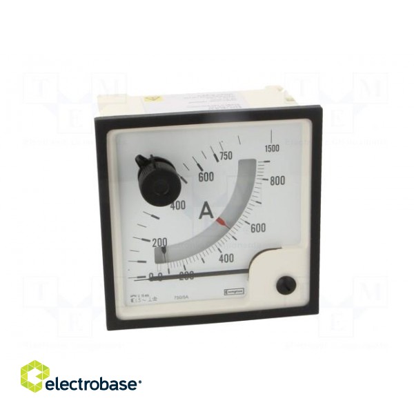 Amperometer | analogue | mounting | on panel | Class: 1,5 | Iin: 5/6/10A paveikslėlis 10