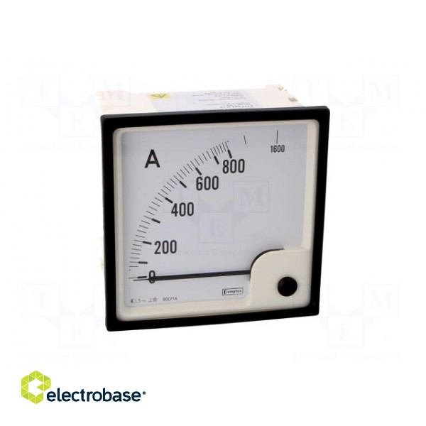 Amperometer | analogue | mounting | on panel | I AC: 0/800÷1600A фото 10