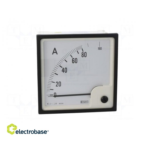 Ammeter | on panel | I AC: 0÷80A,160A | True RMS | Class: 1.5 | 50÷60Hz image 10